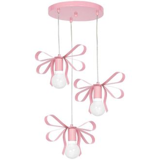 OEM L&aacute;mpara Colgante Emma Pink 3xe27