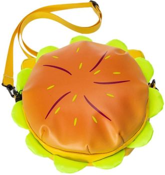 Generic Women Crossbody Bag Oxford Cloth Shoulder Girls Cartoon Hamburger Messenger Cute Shopping Dating for School