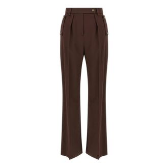 Elisabetta Franchi Mujer, Pantalones, Marrón, Talla: S
