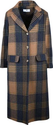 Olivier Horigamy Long Coat - Camel/Blue