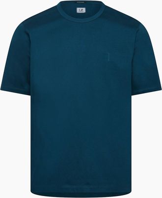 C.P. Company Mens Metropolis Series Chest Logo T-Shirt - Blue - Size: 38
