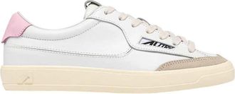 Autry Windscape Low Sneakers aus wei&szlig;em Leder und M&auml;rchen