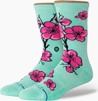 Stance Mens Stance 99 Cents Crew Socks - Green - Size: 9.5/13/12.5/12/11.5/11/9/16/15.5/15/14.5/14/13.5/10.5/10