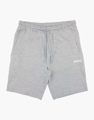 HUGO BOSS Mens Hugo Boss Headlo 1 Embroidered Logo Shorts Grey 059 - Size: 33/32/32