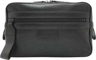 Bottega Veneta Pre-owned Leggero Leather Waist Bag - Dames - Vintage Heuptassen - Zwart - ONE Size - Leer - Vintage