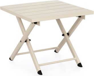 BIZZOTTO Klappbarer Outdoor Beistelltisch Taylor 43 x 44 cm, Beige