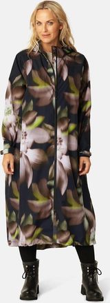 Ilse Jacobsen Womens Dark photoristic raincoat