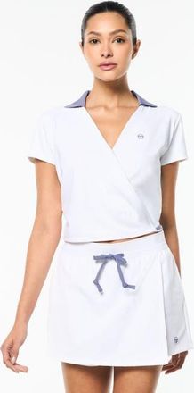 Sergio Tacchini Agata Wrap Polo in Brilliant White at Nordstrom, Size Xx-Large