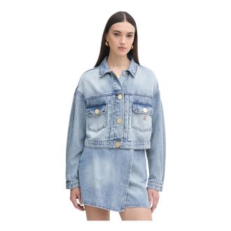 A|X Armani Exchange Dames, Jassen, Blauw, Maat: M Denim