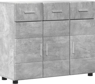 vidaXL Sideboard Concrete Grey 88.5 x 30.5 x 73 cm Engineered Wood vidaXL