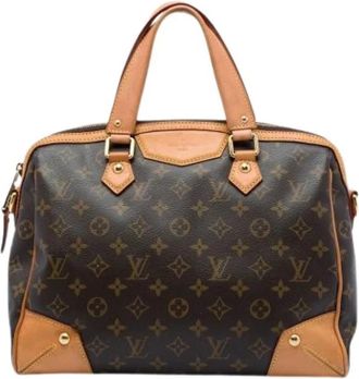 Louis Vuitton Pre-owned Retiro PM - Dames - Vintage Handtas - Bruin - ONE Size - Leer - Vintage