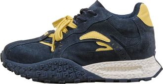 Generic Women Leather Double lace Shoes are Casual Versatile Thick Soled Breathable Non Slip Comfortable Sports Shoes (Blue,5.5)