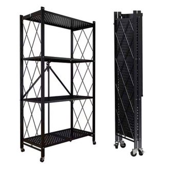 OEM Estante De Almacenamiento - Seven Comfort - Plegable - 4 Niveles - 20 Kg/nivel - Ruedas 360&deg; Con Freno