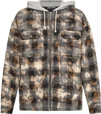 Palm Angels Giacca-camicia a quadri - Marrone