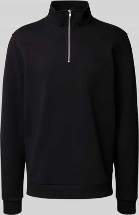 Les Deux Sweatshirt mit Troyer-Kragen Modell Norregaard in Black, Größe XXL