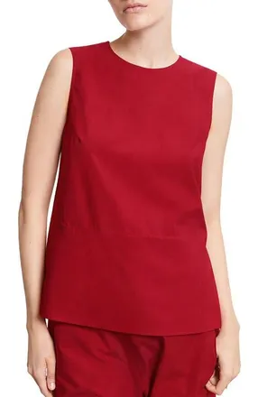 ottod'Ame Poplin Top in Red at Nordstrom, Size 42