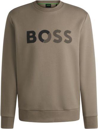 BOSS Regular-fit sweatshirt with logo print