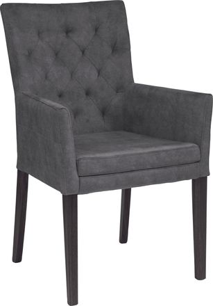 HOME AFFAIRE Armlehnstuhl »Colorado« () 1 Stk.Beine aus massiver Buche, wengefarben lackiert