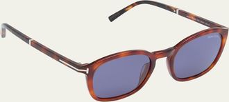 Tom Ford Mens Jayson Acetate Square Sunglasses