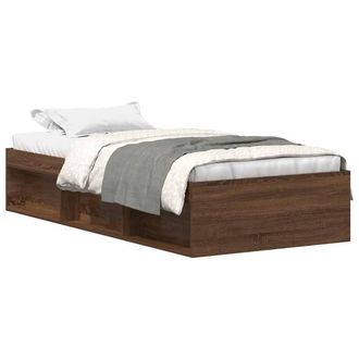 Berkfield Home Bed Frame Brown Oak 90x200 cm