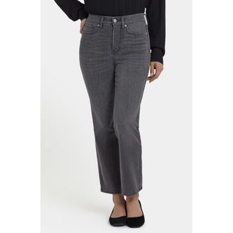 NYDJ Marilyn High Waist Ankle Straight Leg Jeans in Chateau Shadow at Nordstrom, Size 00