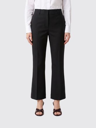 Dries Van Noten Pantaloni cropped in lana e seta