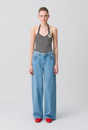 Claudie Pierlot Body ray&eacute; maille fine