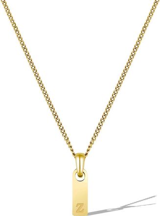 Vincero Mens Initial Pendant Necklace in Gold - Z at Nordstrom