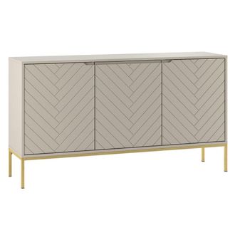 Petits Meubles Aparador 3 puertas cashmere paneles de melamina y mdf cachemira