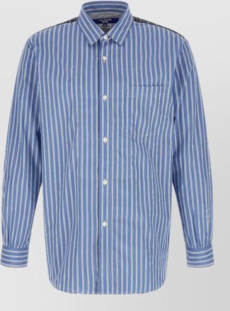 Junya Watanabe patchwork shirt button down collar
