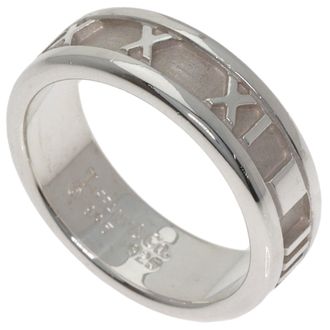 Tiffany & Co. Atlas Silver Band Ring (Pre-Owned)