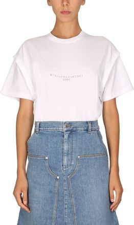 Stella McCartney Crystal Logo T-shirt