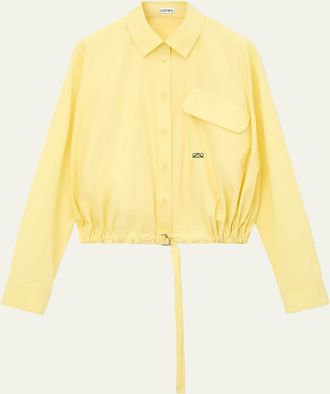 Loewe Belted Balloon Button-Down Shirt