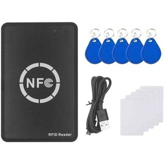 OEM Lector/grabador Nfc Rfid Con Tarjeta 5xuid Y Duplicador De Llaveros Para La Copia De Credenciales De Llave Ic-crezuo
