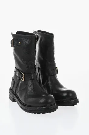 Dolce & Gabbana Stivali In Pelle BERNINI Con Dettagli Fibbie Dolce & Gabbana