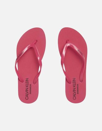 Calvin Klein Womens Intense Power Flip Flop Sandals, Beetroot Purple - Red - Size: 6.5/6/7/7.5