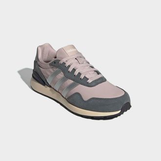 adidas Sneaker ADIDAS SPORTSWEAR RUN 60S 4.0, Damen, Gr. 40,5, wonder taupe, silber metallic, carbon, Leder, Textil, Schuhe Sneaker