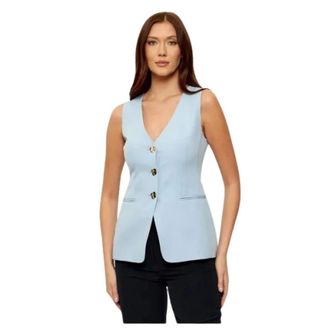Liu Jo Dames, Jassen, Blauw, Maat: L Leer