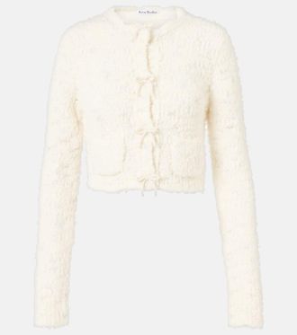 Acne Studios C&aacute;rdigan cropped en mezcla de lana