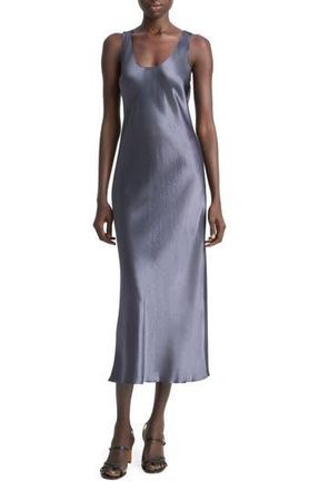 Vince Bias Cut Satin Slipdress in Night Lake at Nordstrom Rack, Size Xx-Small