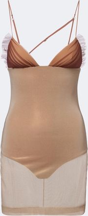 Nensi Dojaka Sheer tulle minidress