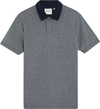 Lyle & Scott Tops, Heren, Blauw, M, SS Polo Shirts Two Tone Polo Shirt