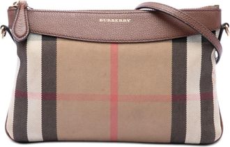 Burberry Pre-owned Burberry House Check Canvas Derby Peyton Crossbody Ladies RIB9T7X5J6YYGCZT