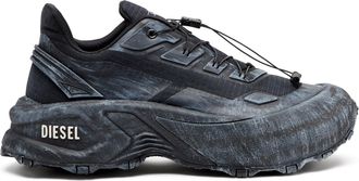 Diesel D-Cage-Distressed chunky sneakers in ripstop - Sneakers - Man - Black