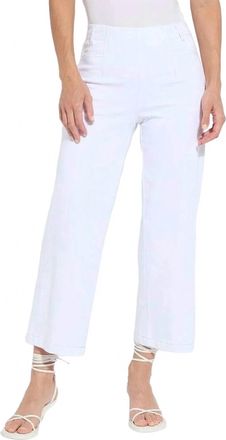 Lyss&eacute; Layton Wide Leg Crop Pants In White