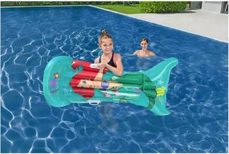 Trade Shop Trade Shop - Materassino Gonfiabile Sirenetta 158x81 Cm Con Maniglie Per Bambine Piscina 9101f