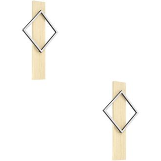 Loops 2 PACK Stylish Black & Brown LED Ceiling Light for Indoor Space