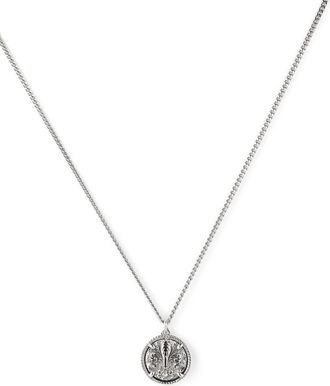 Emanuele Bicocchi Lily tag pendant necklace - unisex - Sterling Silver - One Size
