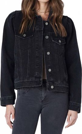 Saltwater Luxe Puff Sleeve Jacket In Wash Black