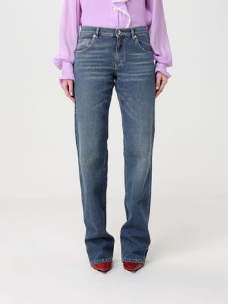 Blumarine Jeans slim fit Blumarine in denim con logo distressed